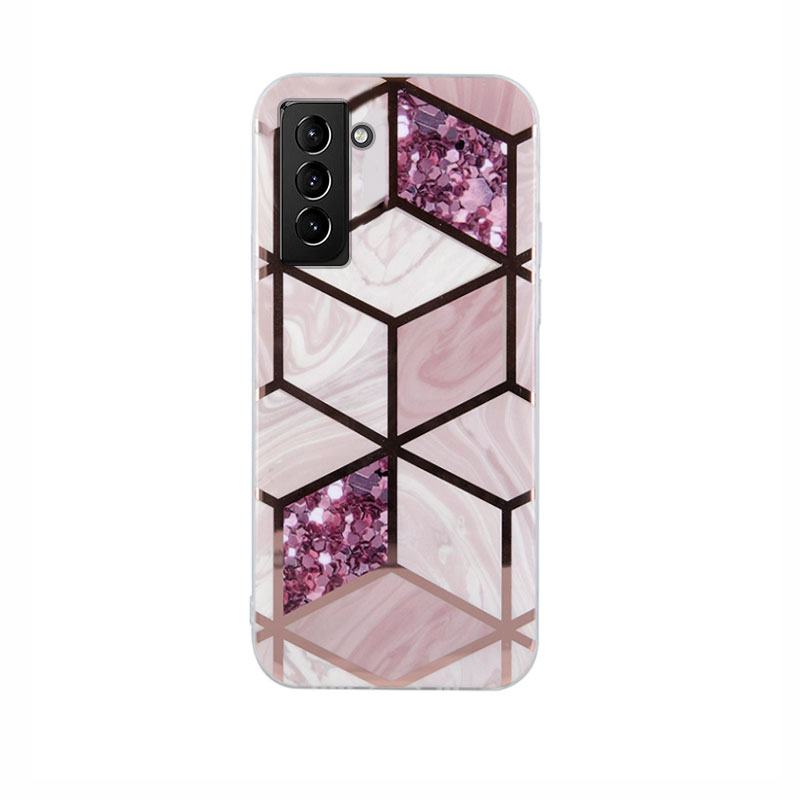 Geometric Marmur Case Back Cover (Samsung Galaxy A12/ M12) heather