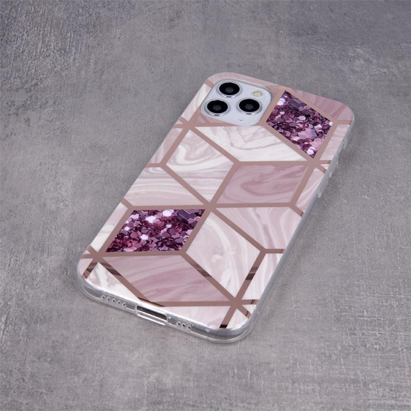 Geometric Marmur Case Back Cover (Samsung Galaxy A12/ M12) heather