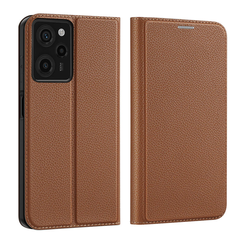 Dux Ducis Skin X2 Book Cover (Xiaomi Poco X5 Pro 5G / Redmi Note 12 Pro 5G) brown