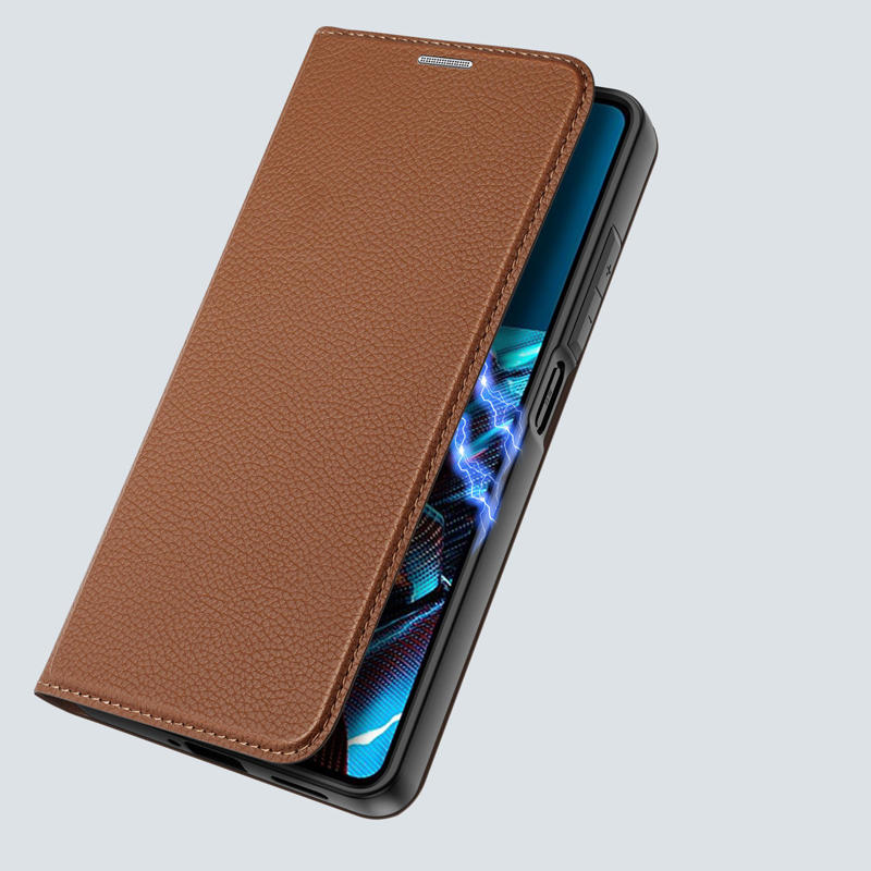 Dux Ducis Skin X2 Book Cover (Xiaomi Poco X5 Pro 5G / Redmi Note 12 Pro 5G) brown