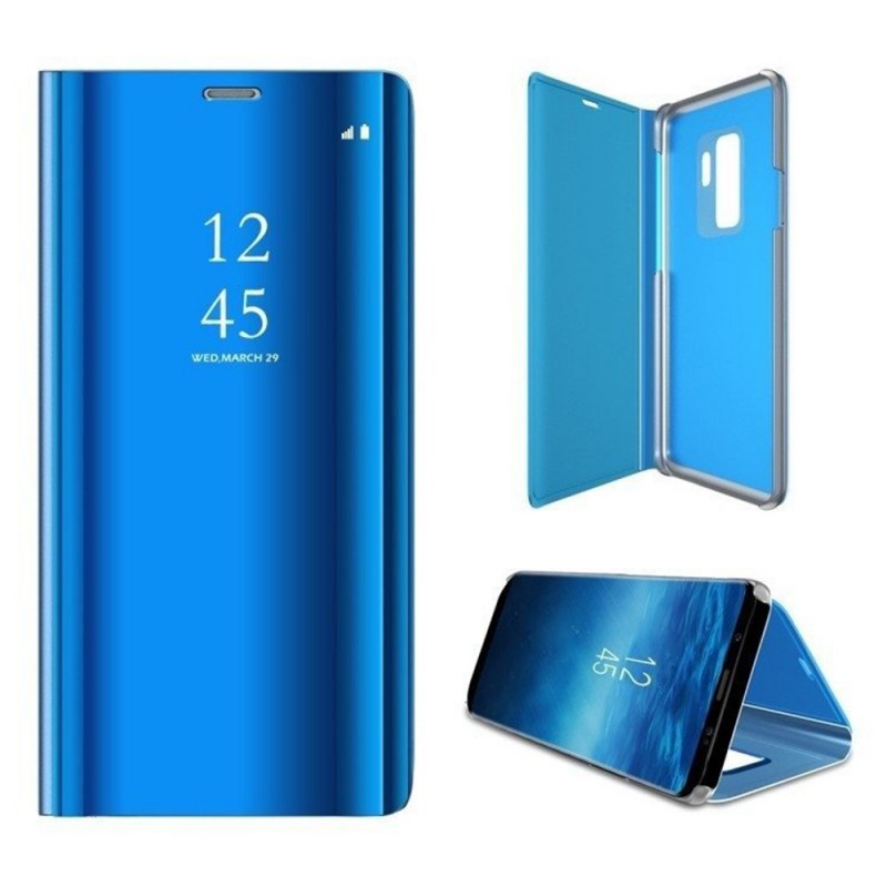 Clear View Case Book Cover (Samsung Galaxy A10) blue