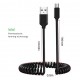 Coil Micro USB Cable 2A 1m (black)