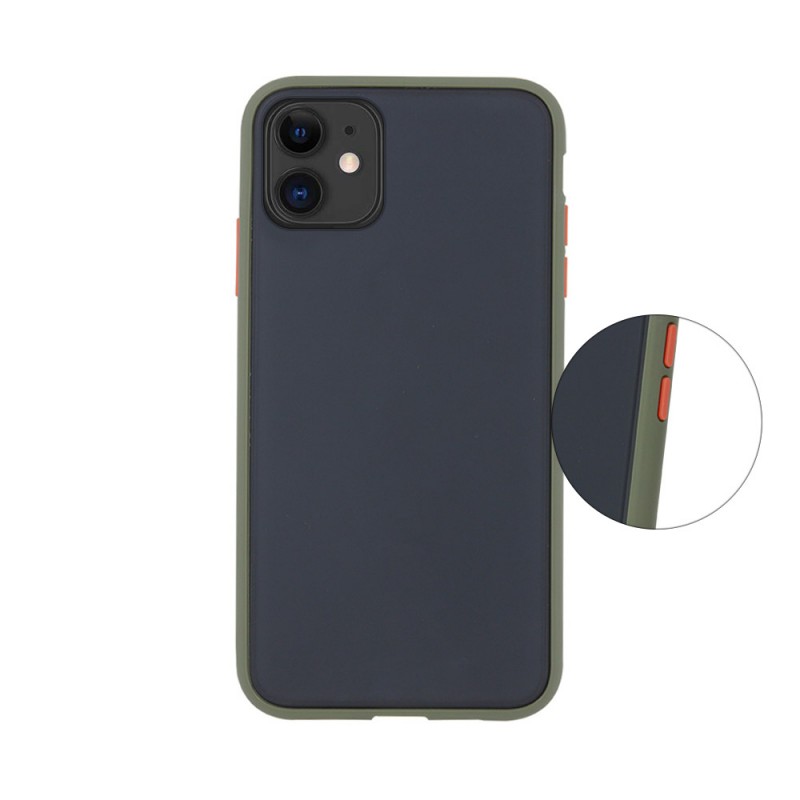 Colored Buttons Case Back Cover (iPhone 11) green