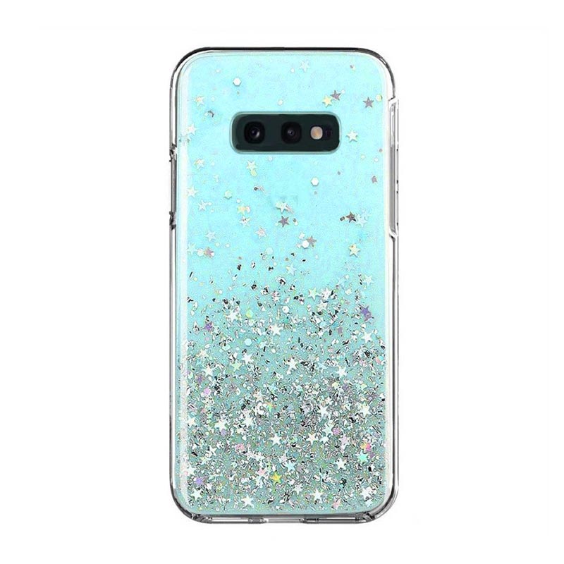 Star Glitter Shining Armor Back Cover (Samsung Galaxy S10e) blue