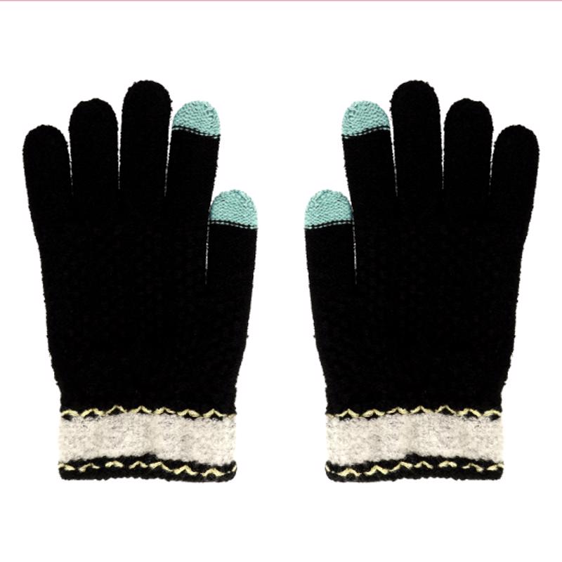Winter Gloves με Δυνατότητα Touch (black flower)