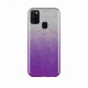 Glitter Shine Case Back Cover (Samsung Galaxy M31) silver-purple