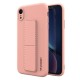 Wozinsky Kickstand Flexible Back Cover Case (iPhone XR) pink