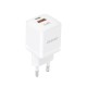 Dudao A13Pro Wall Charger GaN USB/Type-C 33W PPS (white)