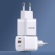 Dudao A13Pro Wall Charger GaN USB/Type-C 33W PPS (white)
