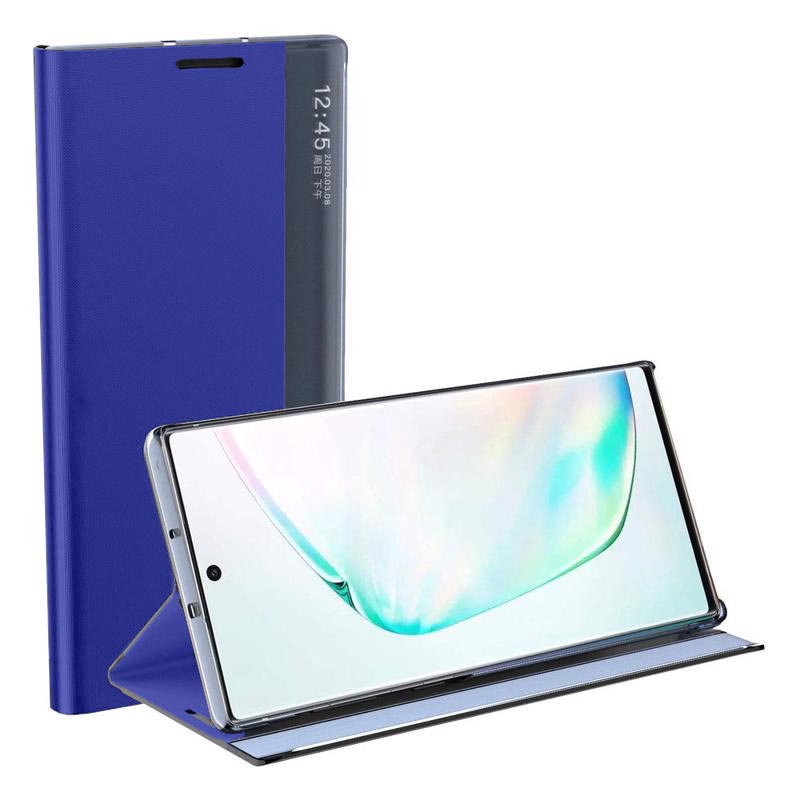 Sleep Window Case Book Cover (Samsung Galaxy S21 FE) blue