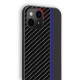 Carbon Leather TPU Case Back Cover (Samsung Galaxy A32 4G) black-blue
