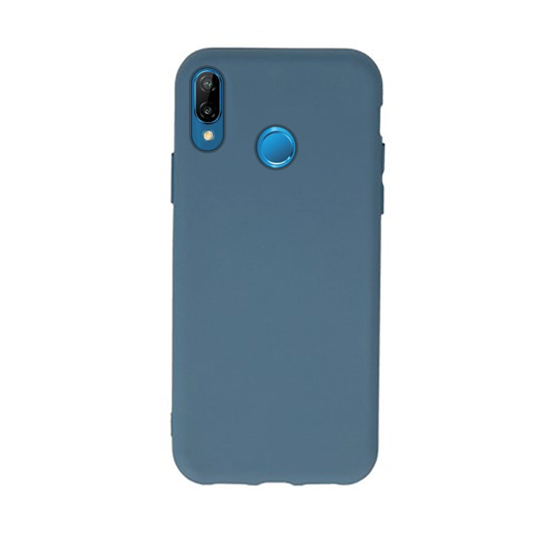 Soft Matt Case Back Cover (Huawei P20 Lite) grey-blue