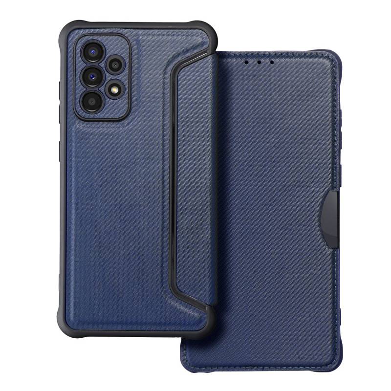 Forcell Razor Carbon Book Cover Case (Samsung Galaxy A52 / A52s) blue