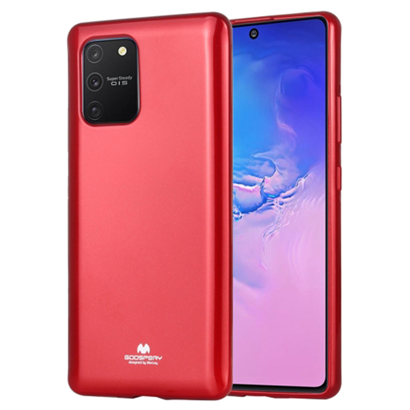 Goospery Jelly Case Back Cover (Samsung Galaxy S10 Lite) red