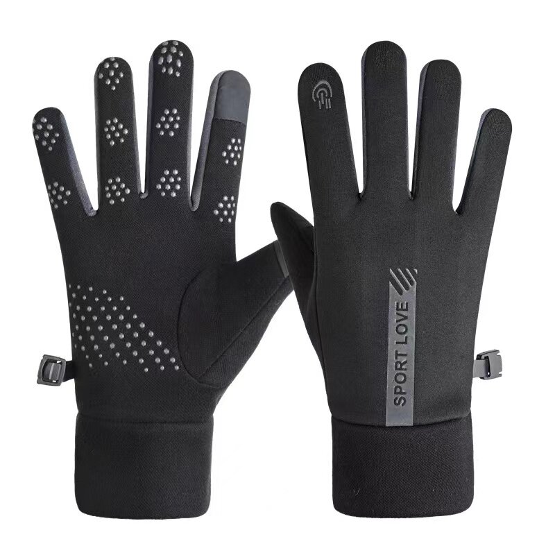 Men's Χειμερινά Γάντια Touch Αντιανεμικά (black-gray)