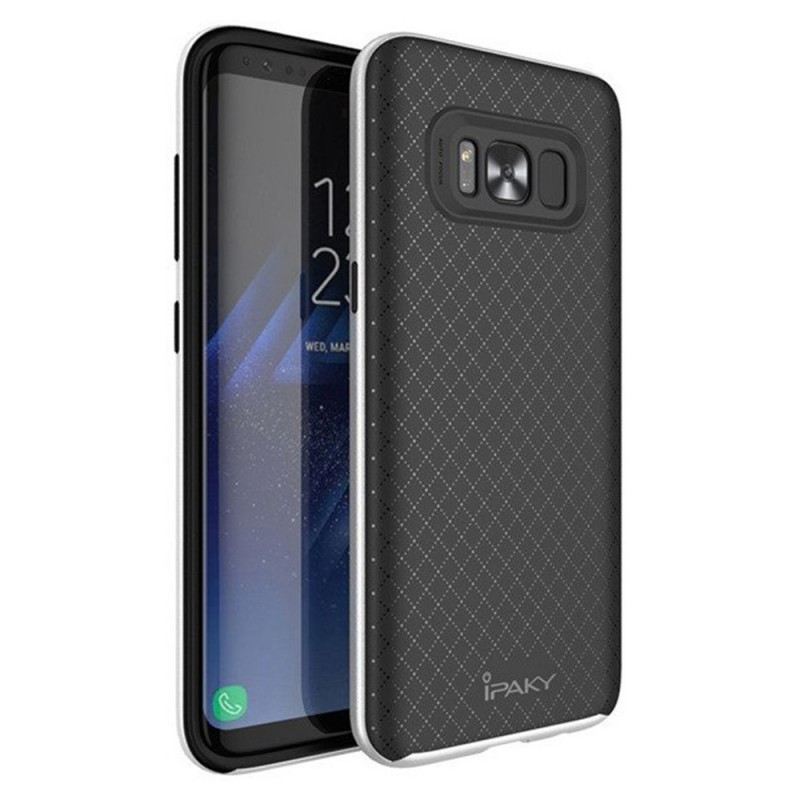 iPaky Bumblebee Neo Hybrid Case Back Cover (Samsung Galaxy S8 Plus) silver