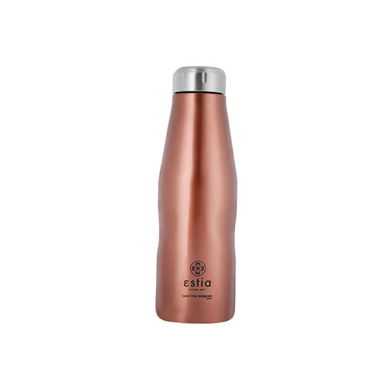 Estia Travel Flask 500ml Save Τhe Aegean (Rose Gold)