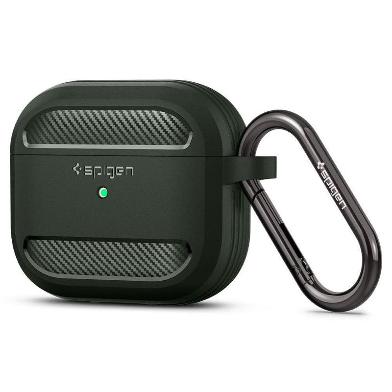 Spigen® Rugged Armor™ Hook Case (Apple AirPods 3) green