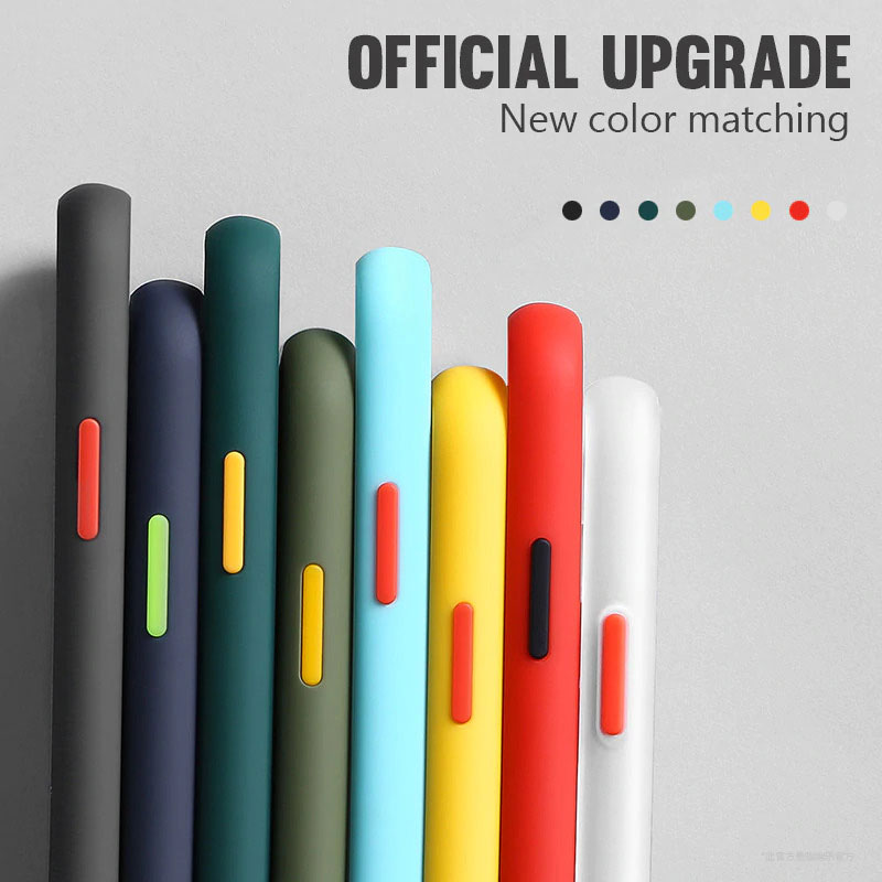 Colored Buttons Case Back Cover (Xiaomi Redmi 9) black