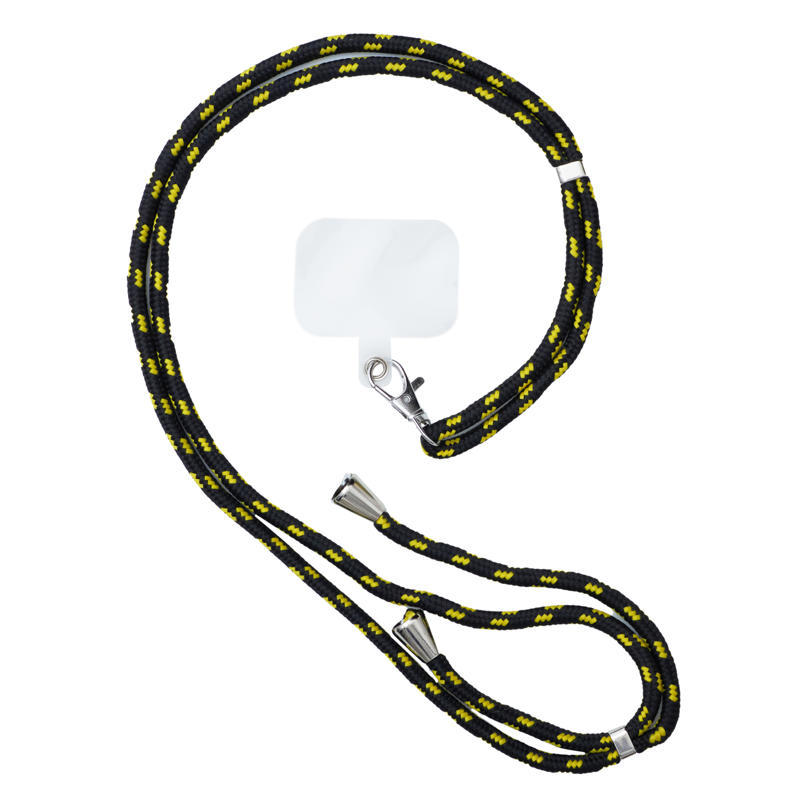 Λουράκι Κινητού Neck Lanyard Strap (black-yellow P12)