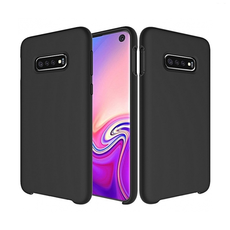 Silicone Soft Case Back Cover (Samsung Galaxy S10) black