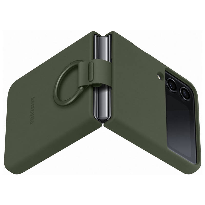 Samsung Ring Tag Case Cover (Samsung Galaxy Z Flip 4) khaki