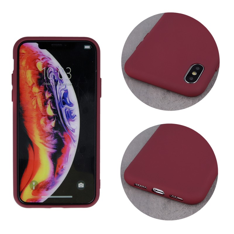 Silicone Soft Case Back Cover (Xiaomi Mi 11 Lite) burgundy