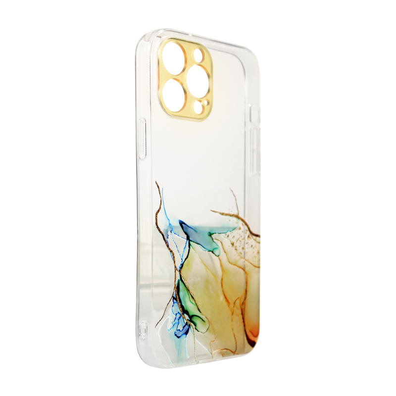 Marble Gel Design Case (iPhone 13 Pro Max) orange