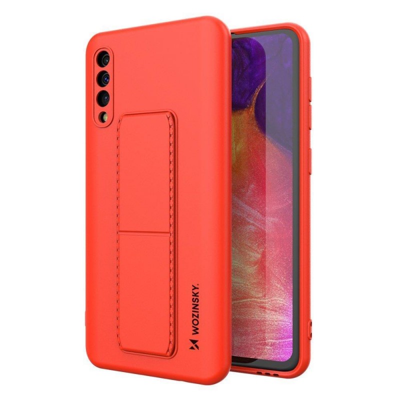 Wozinsky Kickstand Flexible Back Cover Case (Samsung Galaxy A50 / A30s) red