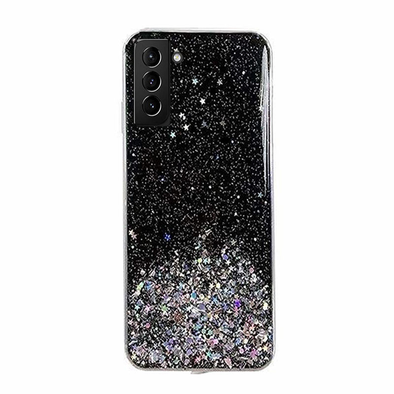 Star Glitter Shining Armor Back Cover (Samsung Galaxy S22 Plus) black