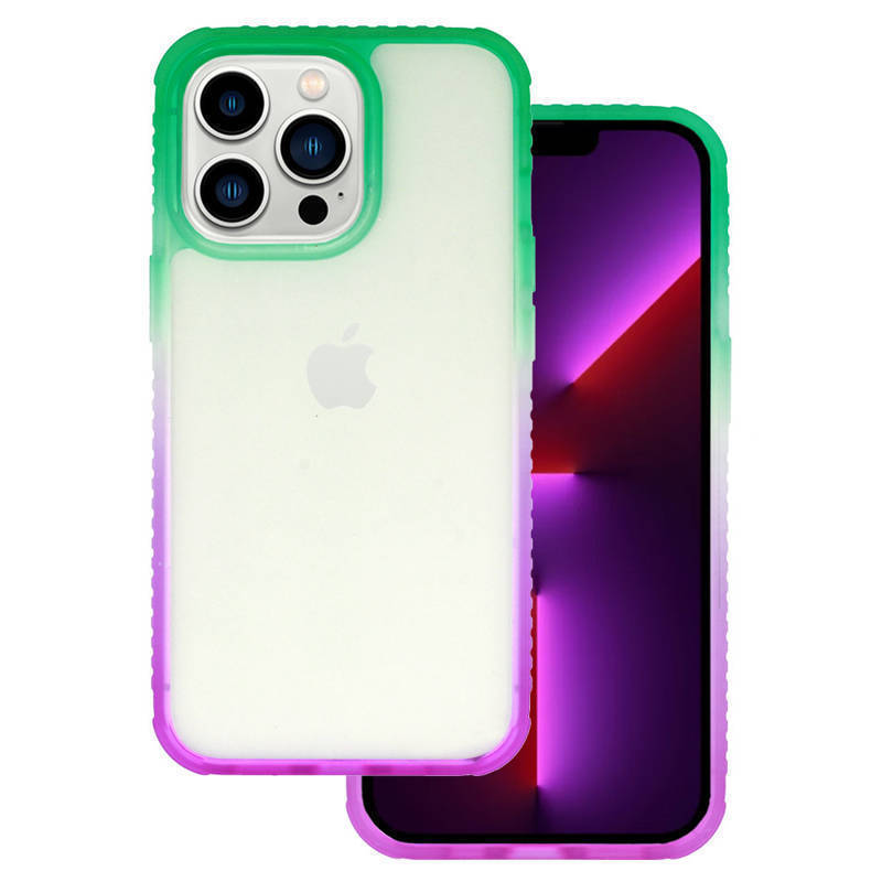 IDEAR Premium Silicone Back Cover Case W15 (iPhone 13 Pro) mint-purple