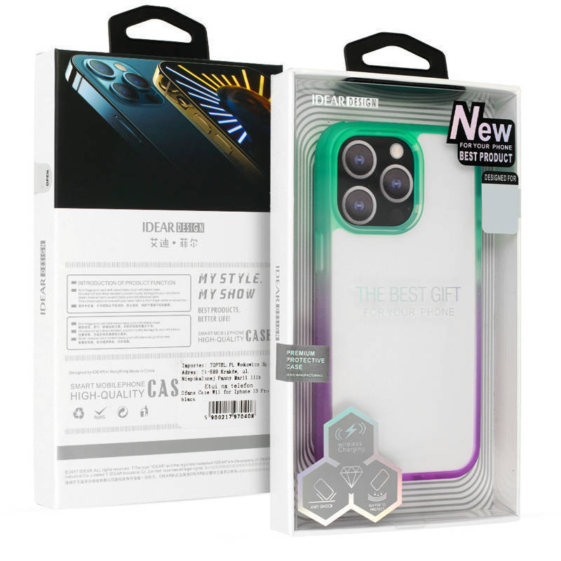 IDEAR Premium Silicone Back Cover Case W15 (iPhone 13 Pro) mint-purple