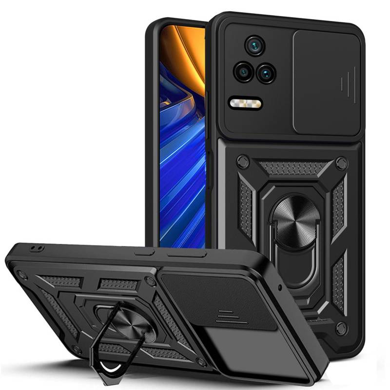 Tech-Protect Camshield Pro Case (Xiaomi Poco F4 5G) black