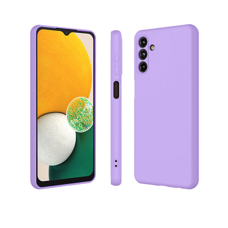 Silicone Soft Velvet Case (Samsung Galaxy A54 5G) purple