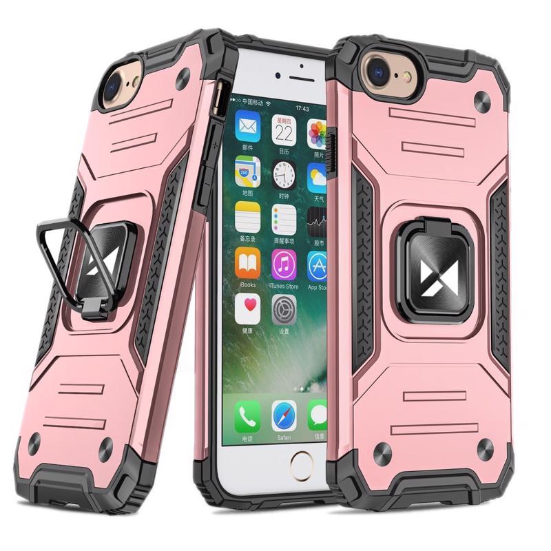 Wozinsky Ring Armor Case Back Cover (iPhone SE 2 / 8 / 7) pink