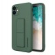 Wozinsky Kickstand Flexible Back Cover Case (iPhone 12 Mini) dark-green