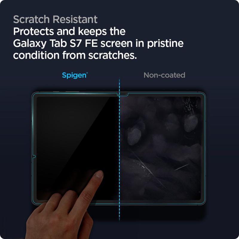 Spigen® GLAS.tR™ Ez Fit Tempered Glass (Samsung Galaxy Tab S7 FE)
