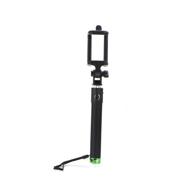Blun Selfie Stick Με Καλώδιο 3,5mm 75cm (green)