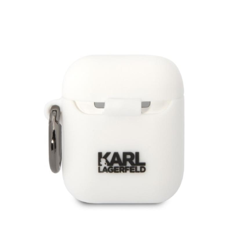 Karl Lagerfeld® 3D NFT Choupette Silicone Case (Apple Airpods 1 / 2) white