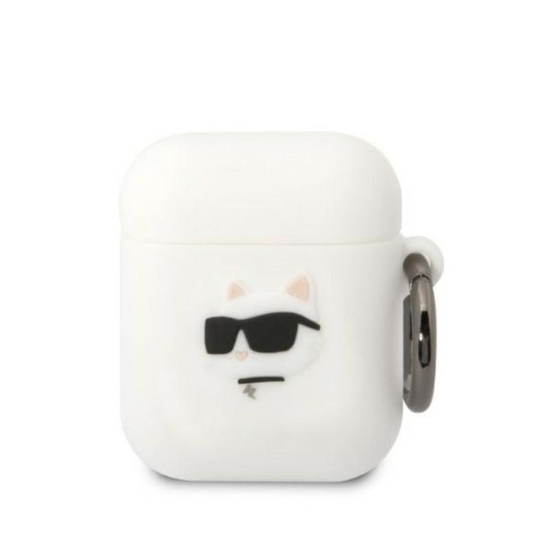 Karl Lagerfeld® 3D NFT Choupette Silicone Case (Apple Airpods 1 / 2) white