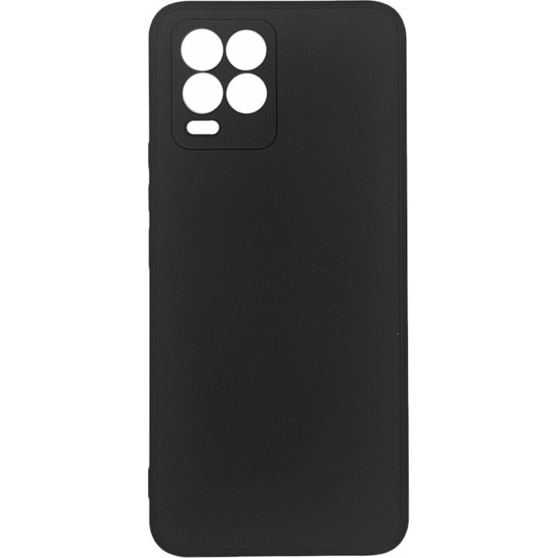 Silicone Soft Case Back Cover (Realme 8i) black