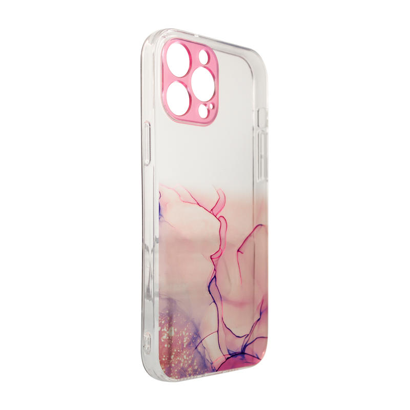 Marble Gel Design Case (iPhone 13 Pro) pink