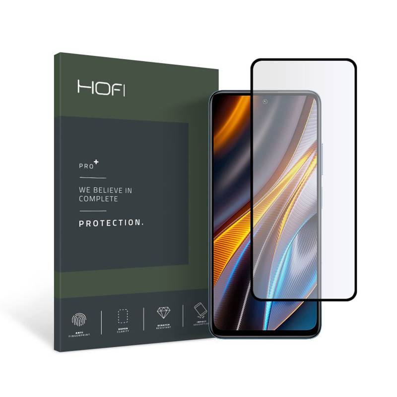 Hofi Tempered Glass Full Glue And Coveraged (Xiaomi Poco X4 GT) black