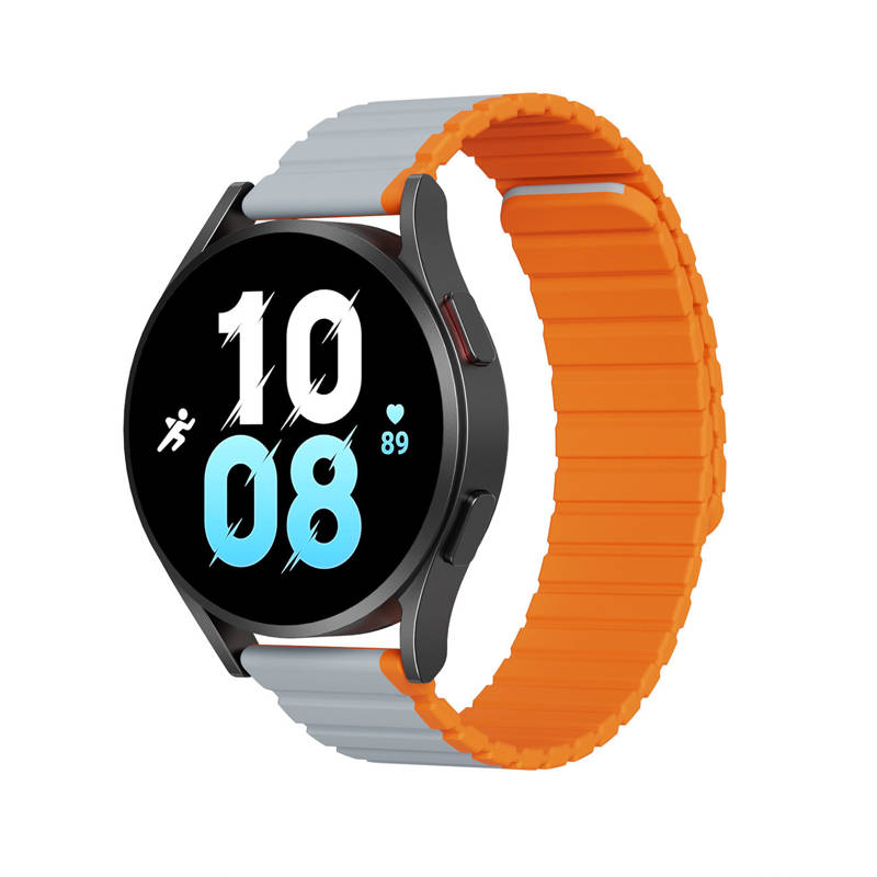 Dux Ducis Magnetic LD Λουράκι 22mm (Samsung / Huawei / Honor / Xiaomi Watch) (gray-orange)