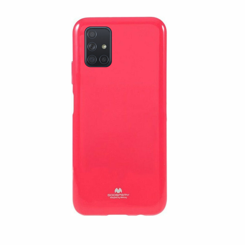 Goospery Jelly Case Back Cover (Samsung Galaxy A51) pink