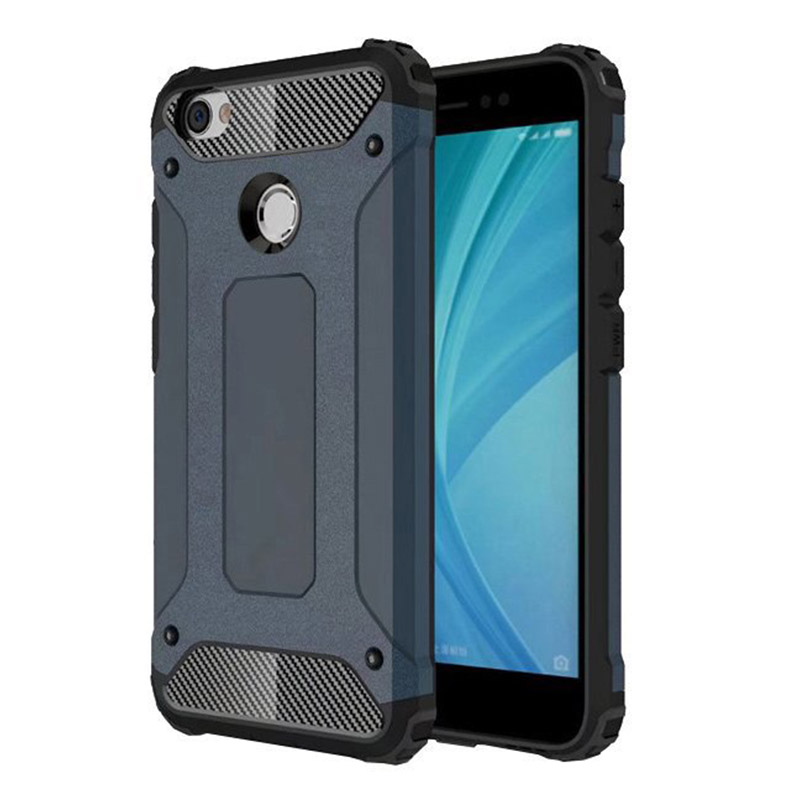 Hybrid Armor Case Rugged Cover (Xiaomi Redmi Note 5A Prime) blue