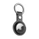 Dux Ducis PU Leather keychain Case (Apple AirTag) black