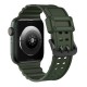 Strap Triple Protection Λουράκι Σιλικόνης (Apple Watch All Models) (42/44/45/49mm) green