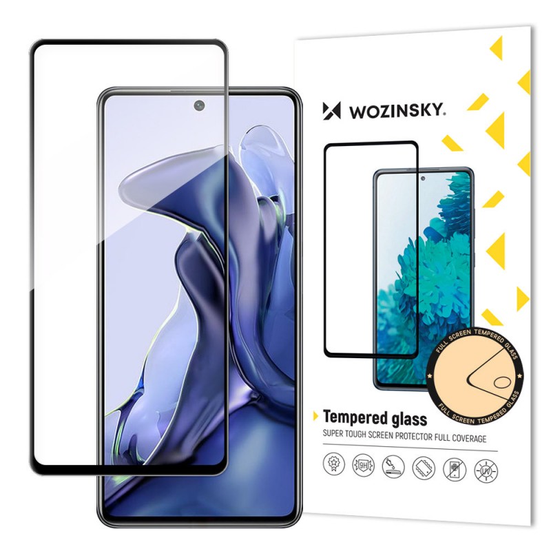 Wozinsky Tempered Glass Full Glue And Coveraged (Xiaomi 11T / 11T Pro) black