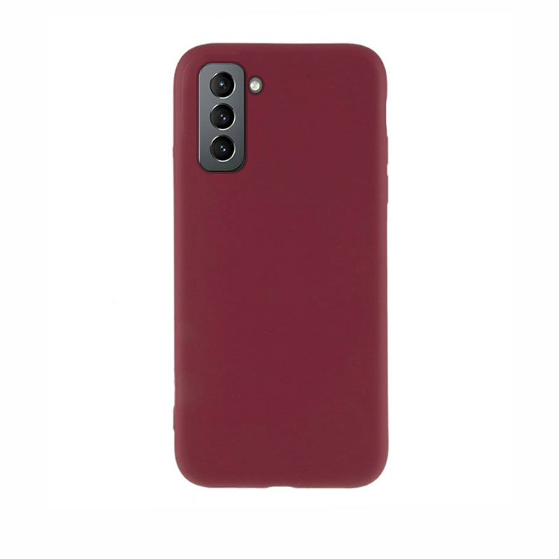 Soft Matt Case Back Cover (Samsung Galaxy S21 FE) burgundy